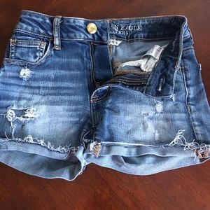 Denim shorts